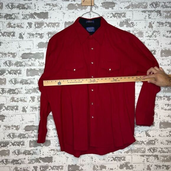 Vintage Pendleton long sleeve 100 % virgin wool button down - Picture 4 of 5